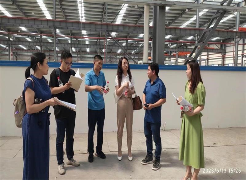 襄阳市高新区环保局来工厂考察